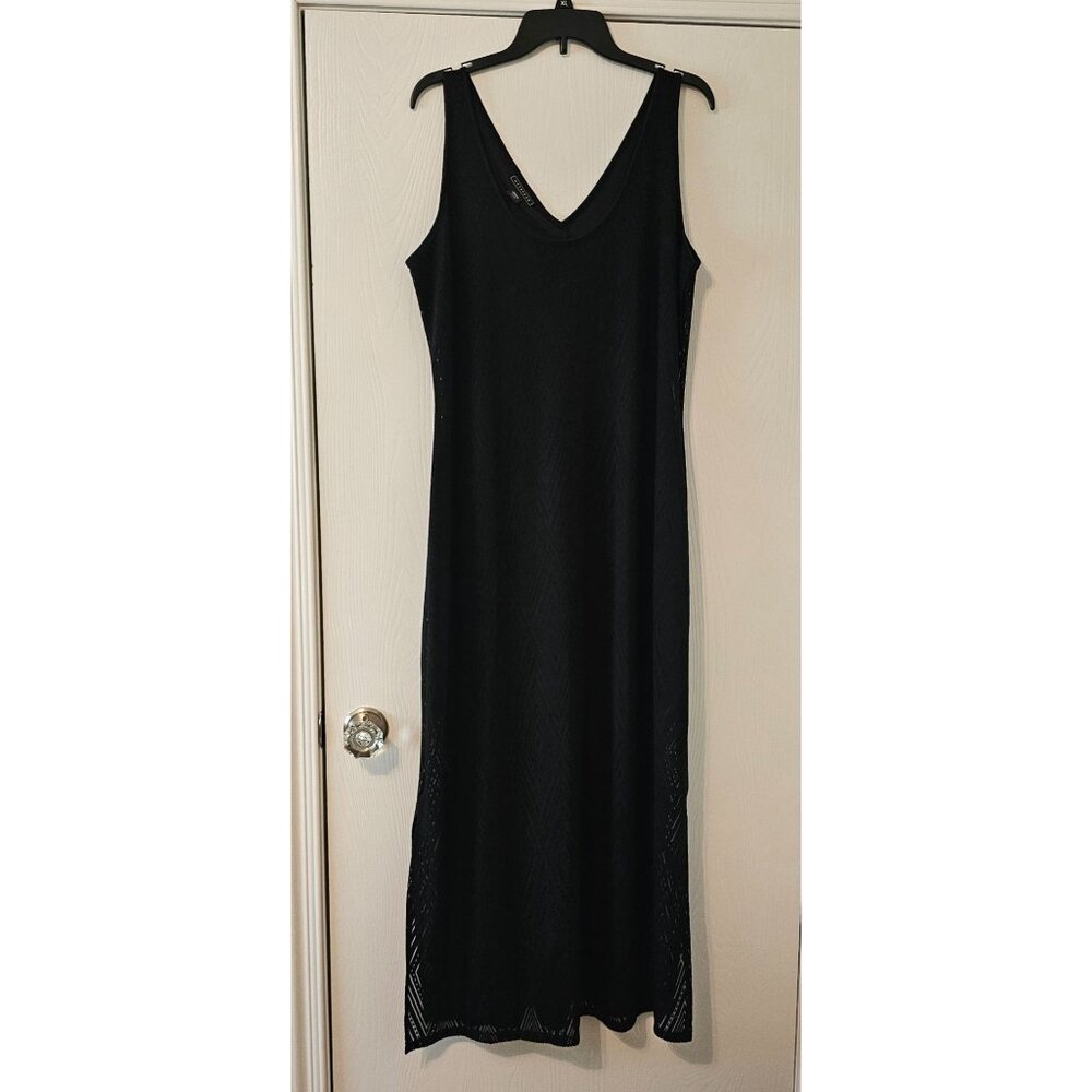 Metaphor Blk Sheer Accent Maxi Dress XL Elegant For Evening/Beach Wedding READ